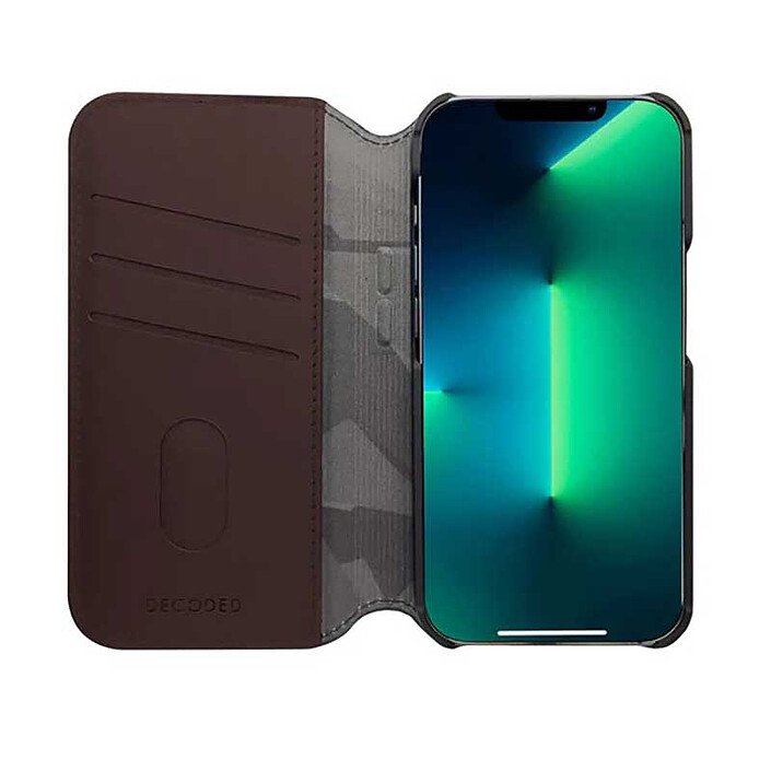 Buy DECODED Leather Folio Case for iPhone 14 Pro Max Brown
