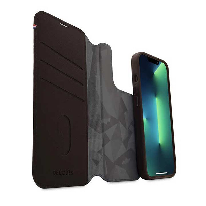Review DECODED Detachable leather folio case for iPhone 14 Pro Brown