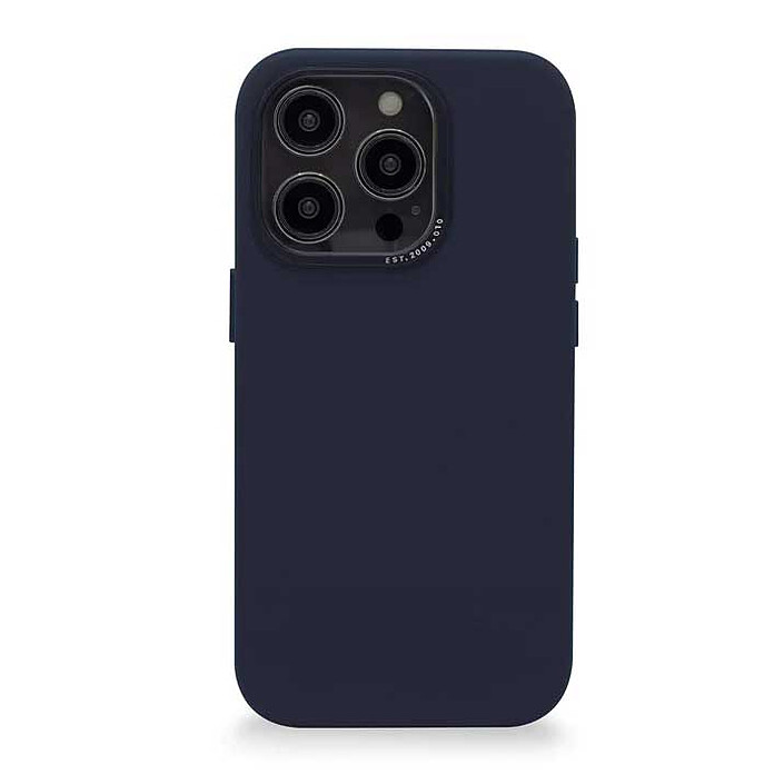 DECODED Leather Case for iPhone 14 Pro Navy Blue