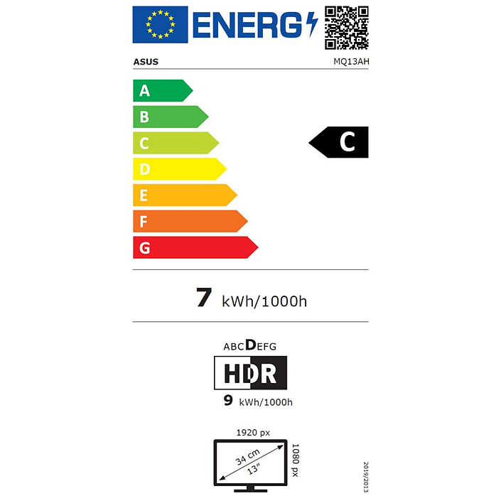 ASUS 13.3" OLED ZenScreen MQ13AH economico