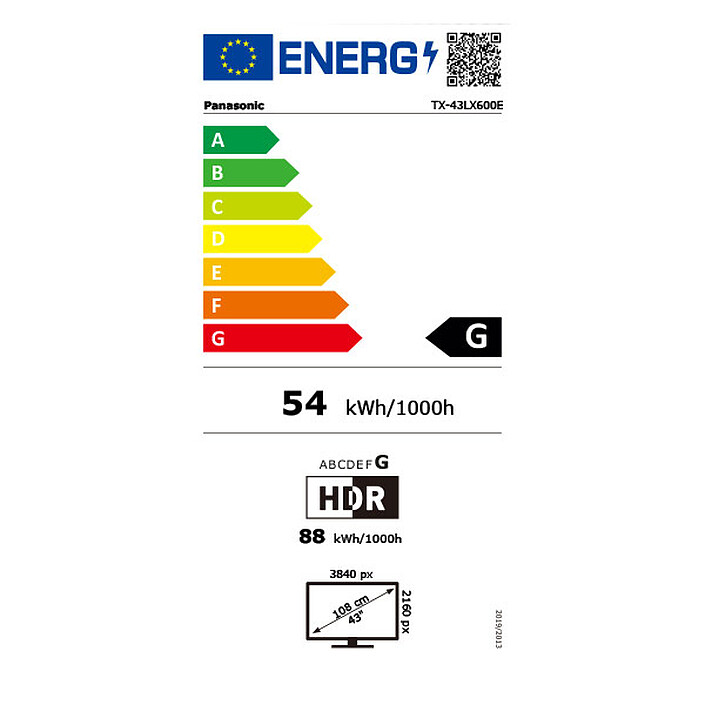 Panasonic TX-43LX600E pas cher