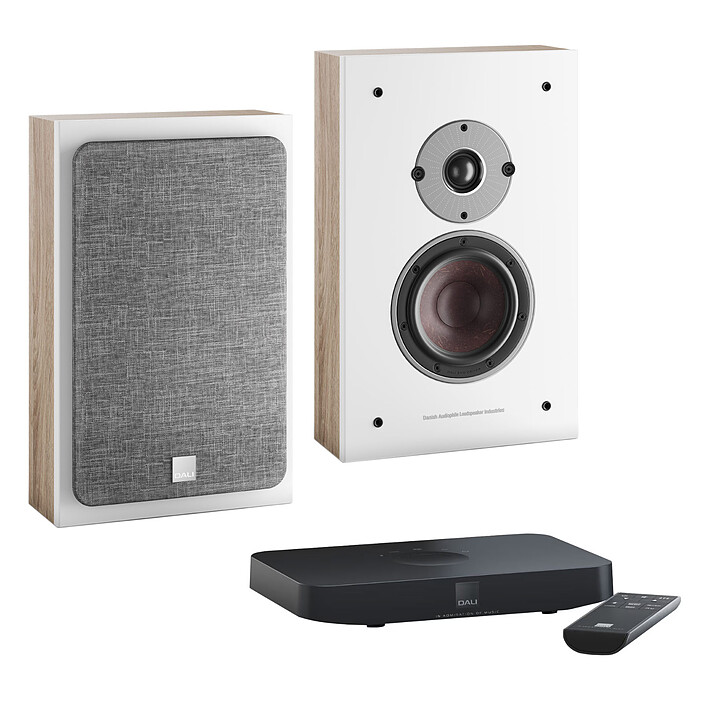 Dali Oberon On-Wall C Chêne Clair + Sound Hub Compact