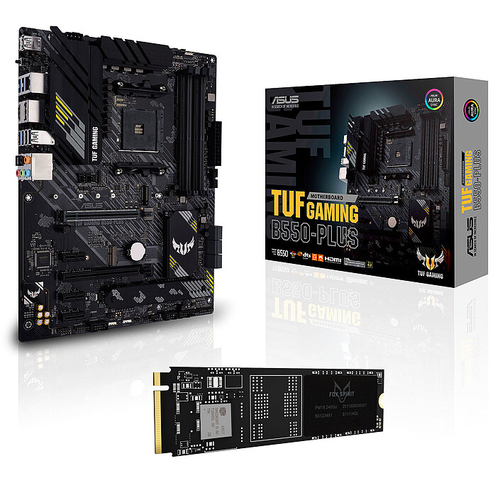 ASUS TUF GAMING B550-PLUS + Fox Spirit PM18 M.2 2280 PCIE NVME 240 GB 