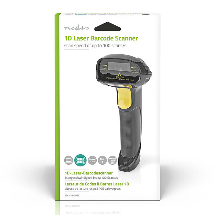 cheap Nedis 1D Laser Barcode Scanner