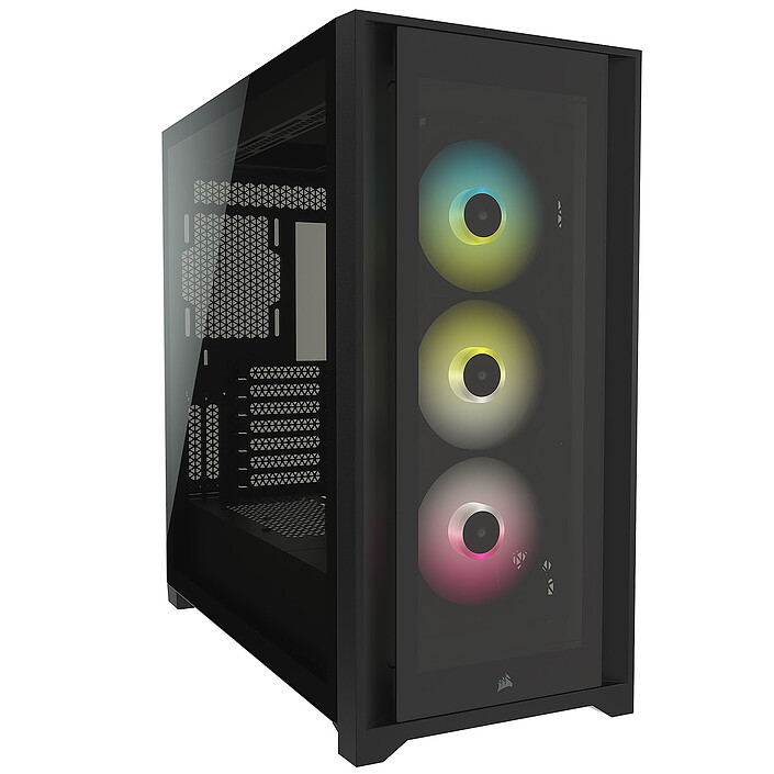 Acheter Corsair iCUE 5000X RGB Tempered Glass (Noir) + Fox Spirit GT-750P V2 80PLUS Platinum 
