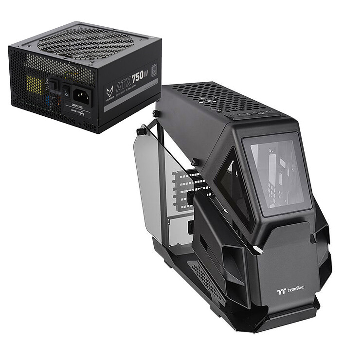 Thermaltake AH T200 Noir + Fox Spirit GT-750P V2 80PLUS Platinum 