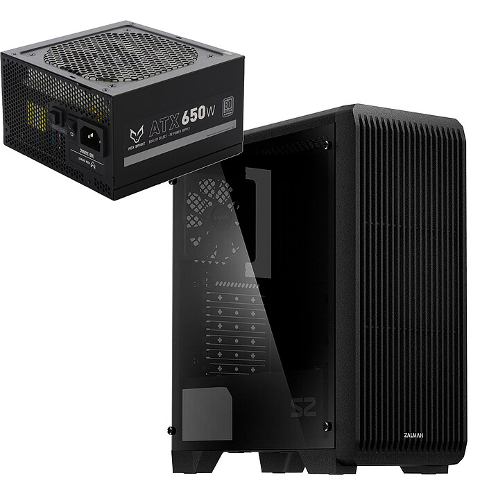 Zalman S2 TG + Fox Spirit GT-650P V2 80PLUS Platinum