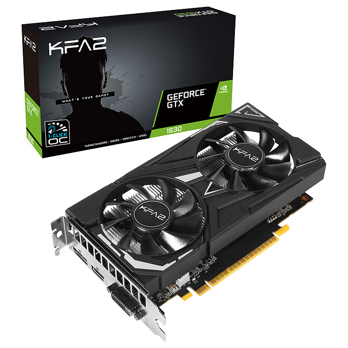 KFA2 GeForce GTX 1630 EX (función OC de 1 clic)