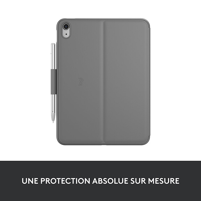 Logitech Slim Folio iPad 10.9" (10e génération & A16) (Gris Oxford) pas cher