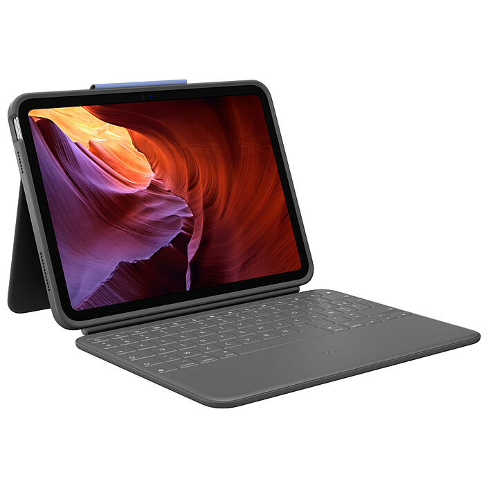 Logitech Rugged Folio iPad 10.9" (10e génération & A16) (Gris Oxford)