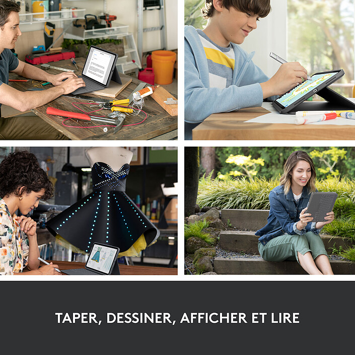 Acheter Logitech Rugged Folio iPad 10.9" (10e génération & A16) (Gris Oxford)