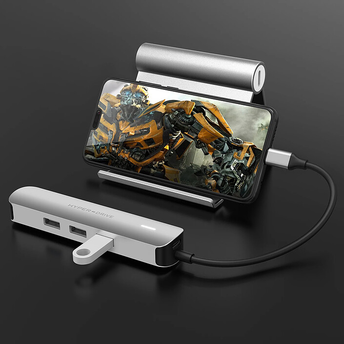 Nota Hyper Hub Tube 6-in-1 USB-C HyperDrive - Grigio