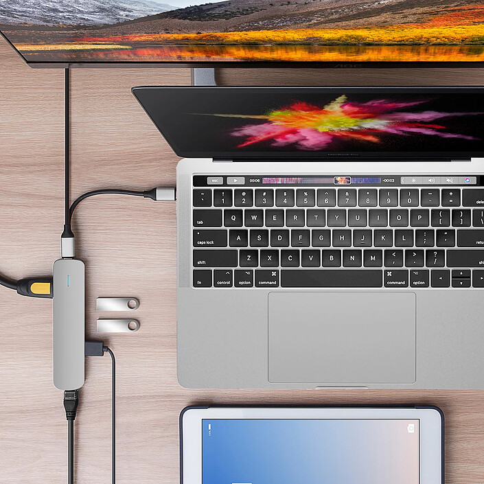 Hyper Hub Tube 6-in-1 USB-C HyperDrive - Grigio economico