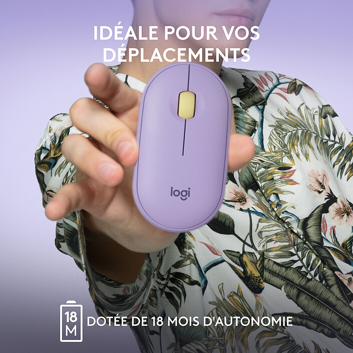 Buy Logitech Pebble M350 (Lavender Lemonade)