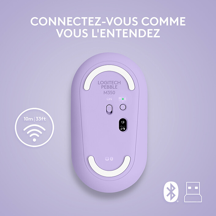 cheap Logitech Pebble M350 (Lavender Lemonade)