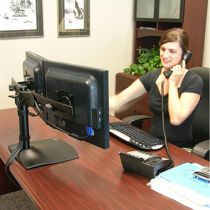 Ergotron DS100 Support bi-écrans pas cher