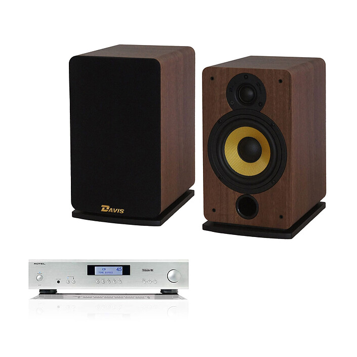 Rotel A11 Tribute Edition Argent + Davis Acoustics Eva Noyer