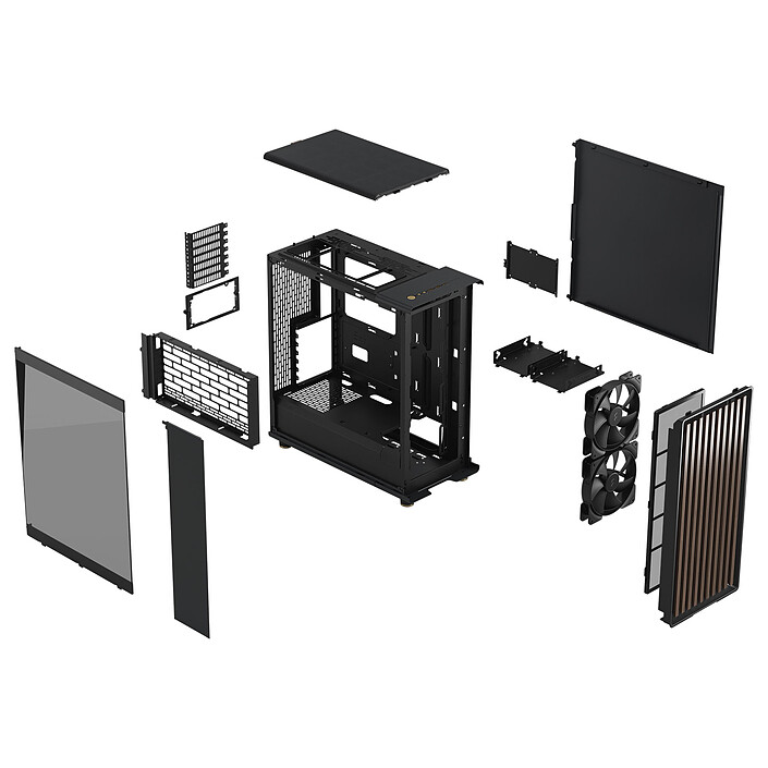 Fractal Design North Charcoal Black TG Dark pas cher