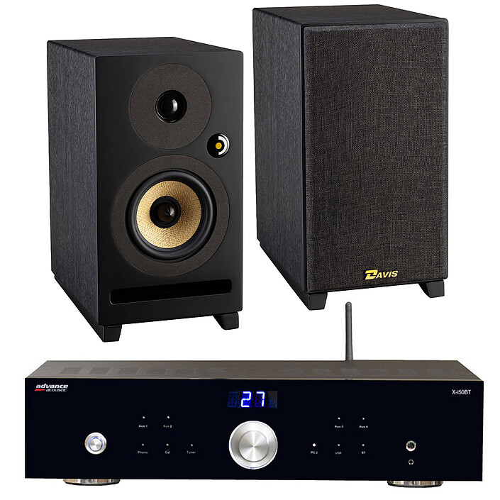 Advance Paris X-i50BT + Davis Acoustics Krypton 3 Noir