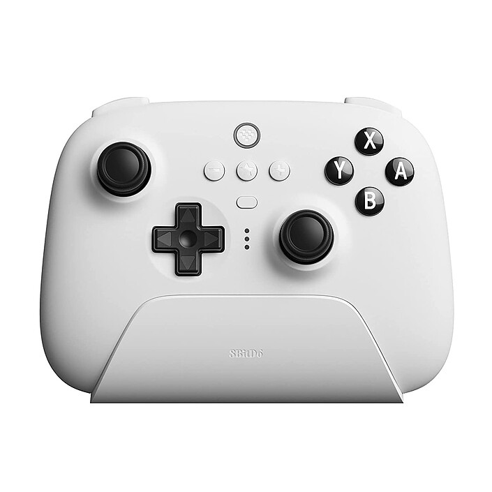 8Bitdo Ultimate Bluetooth Wireless Controller avec Dock (Blanc)