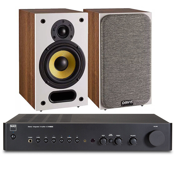 NAD C 316BEE V2 + Davis Acoustics Ariane 1 Noyer