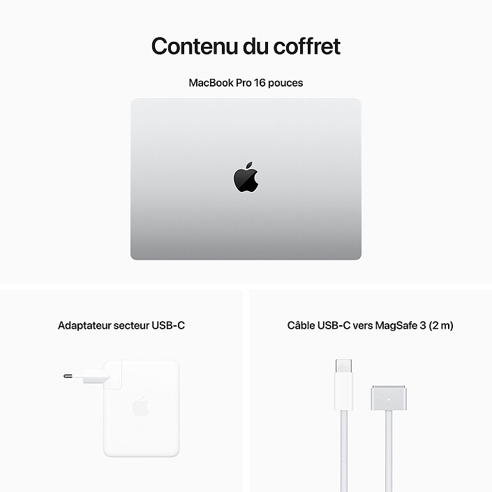 Apple MacBook Pro M2 Pro 16" Argent 16Go/1To (MNWD3FN/A) pas cher