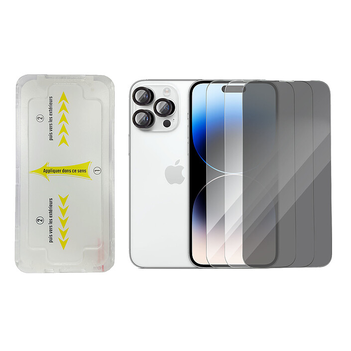 Apple iPhone 14 Pro Max 128 Go Argent + INOVU Safe Pack + INOVU SafeShell pas cher