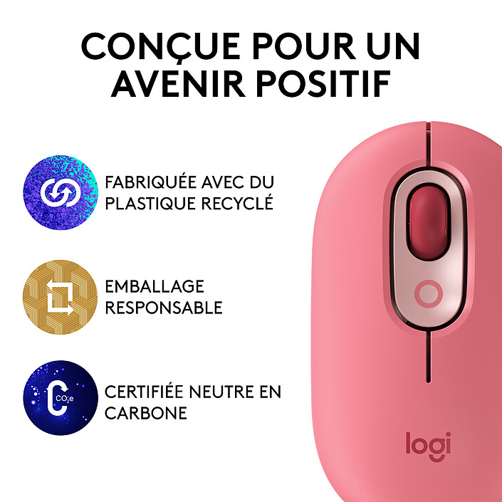 Logitech POP Mouse (Heartbreaker) pas cher
