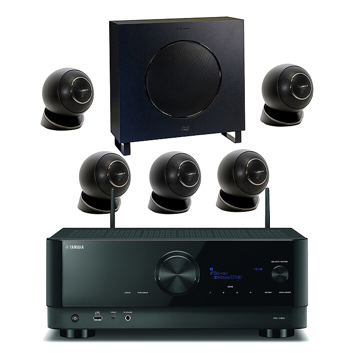 Yamaha RX-V6A Noir + Cabasse Eole 4 Noir