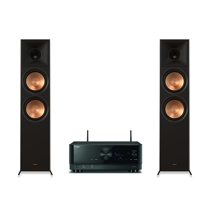 Yamaha RX-V6A Black + Klipsch RP-8060FA II Walnut