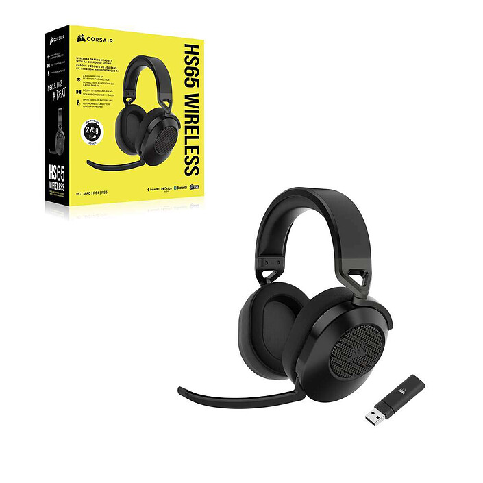 Corsair HS65 Wireless (Noir)