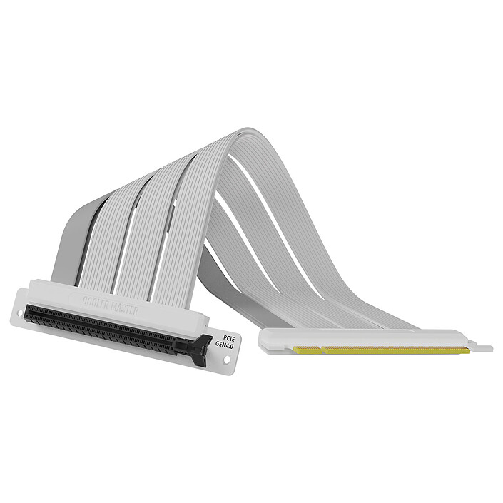 Avis Cooler Master Master Accessory Riser Cable PCIe 4.0 x16 - 200mm - Blanc