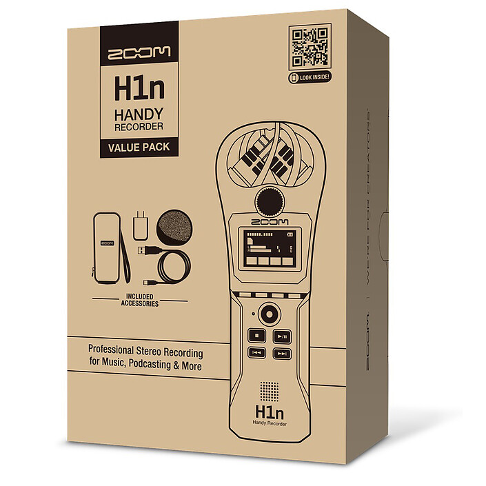 cheap Zoom H1n-VP Black