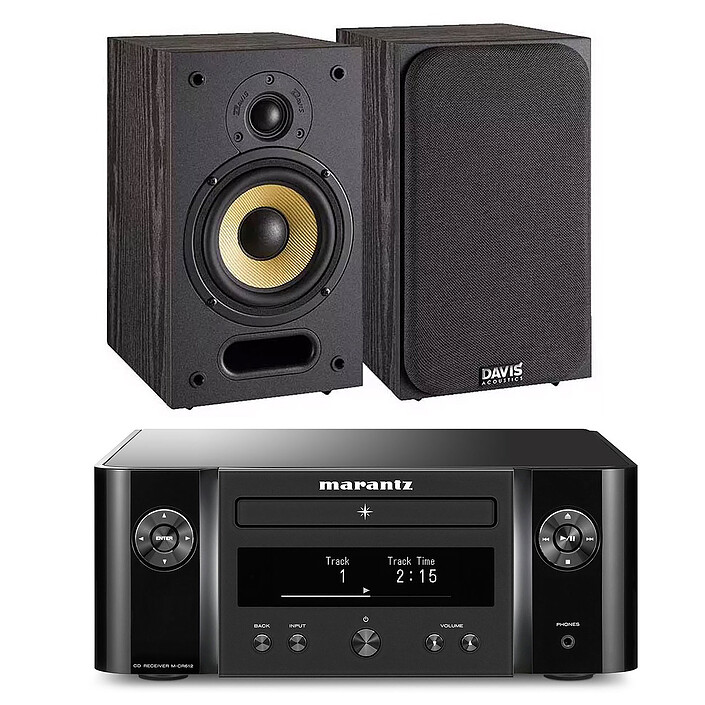Marantz Melody X M-CR612 Black + Davis Acoustics Ariane 1 Black