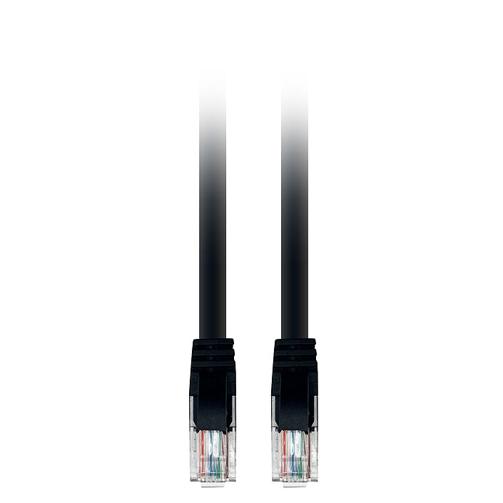 Avis Textorm Câble RJ45 CAT 5E UTP - mâle/mâle - 0.5 m - Noir (x 5)