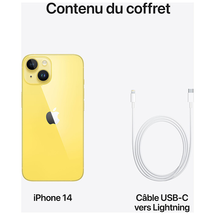 Apple iPhone 14 128 Go Jaune · Reconditionné pas cher
