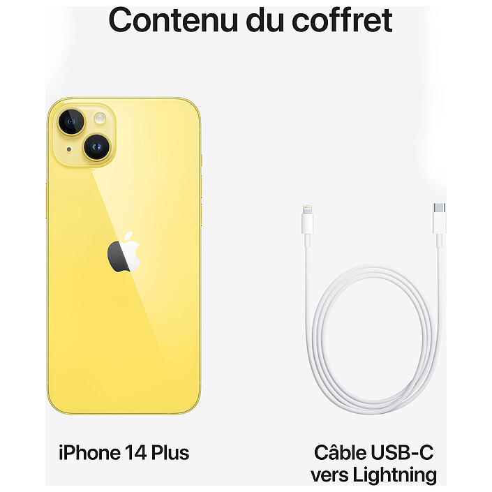 Apple iPhone 14 Plus 128 Go Jaune · Reconditionné pas cher
