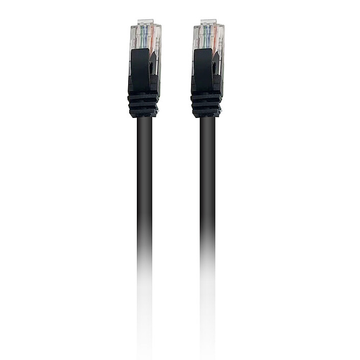 Avis Textorm Câble RJ45 CAT 6 UTP - mâle/mâle - 1 m - Noir