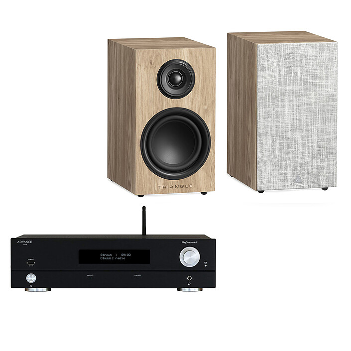 Advance Paris PlayStream A1 + Triangle Elara LN01 Chêne clair