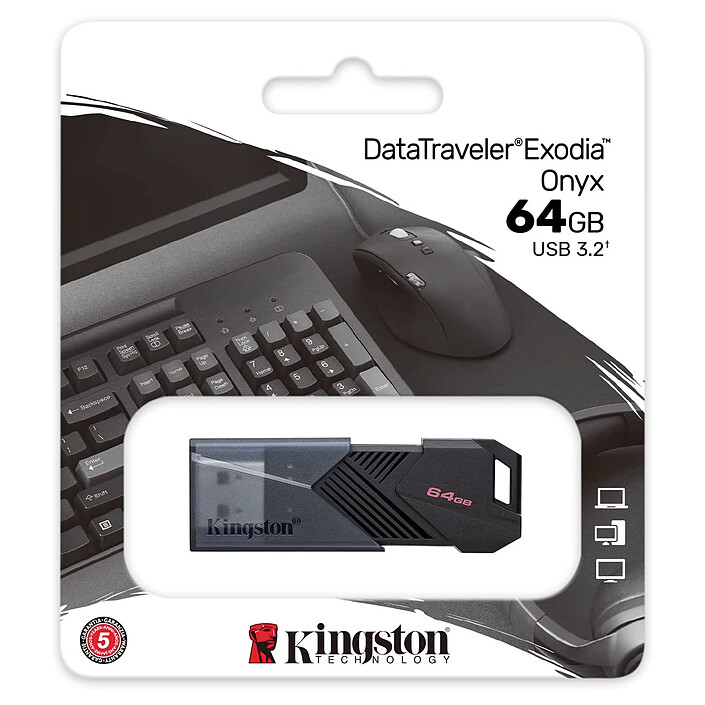 Kingston DataTraveler Exodia Onyx 64 Go (x 10) pas cher