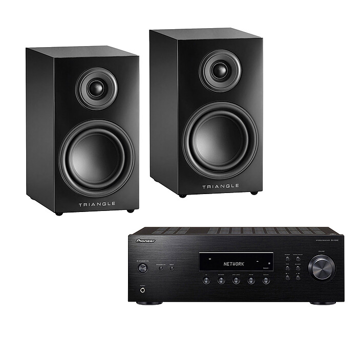 Pioneer SX-10AE Noir + Triangle Elara LN01 Noir laqué