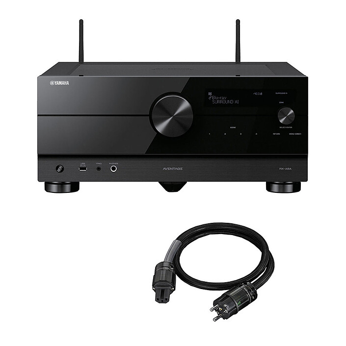 Yamaha RX-A8A Noir + Real Cable CHAMBORD (1.5 m)