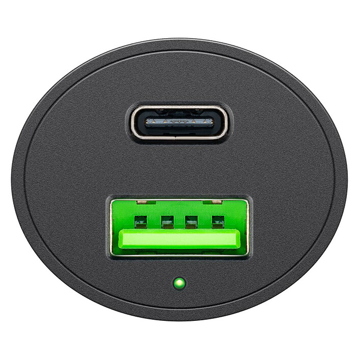 Avis Goobay Chargeur de voiture USB-A/USB-C PD (48 W) sur prise allume-cigare (Noir)