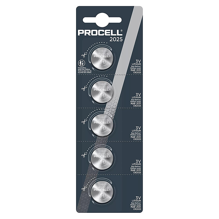 Procell Lithium 3V 2025 (par 5)