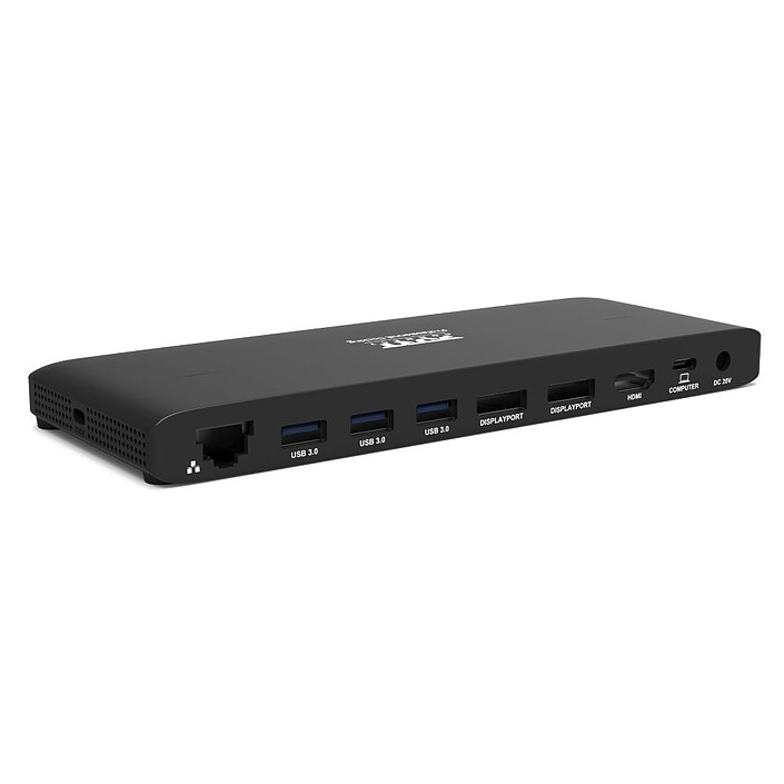 PORT Connect Station accueil Double écrans 4K USB-C avec Power Delivery 100W