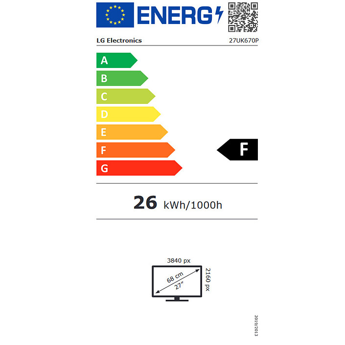 LG 27" LED 27UK670P-B pas cher