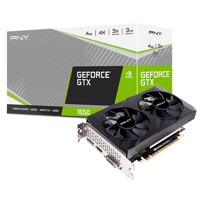 PNY GeForce GTX 1650 4GB GDDR6 Dual Fan