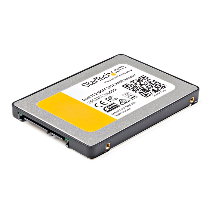 StarTech.com Mounting Kit for 2 M.2 SSDs to 2.5" SATA with RAID
