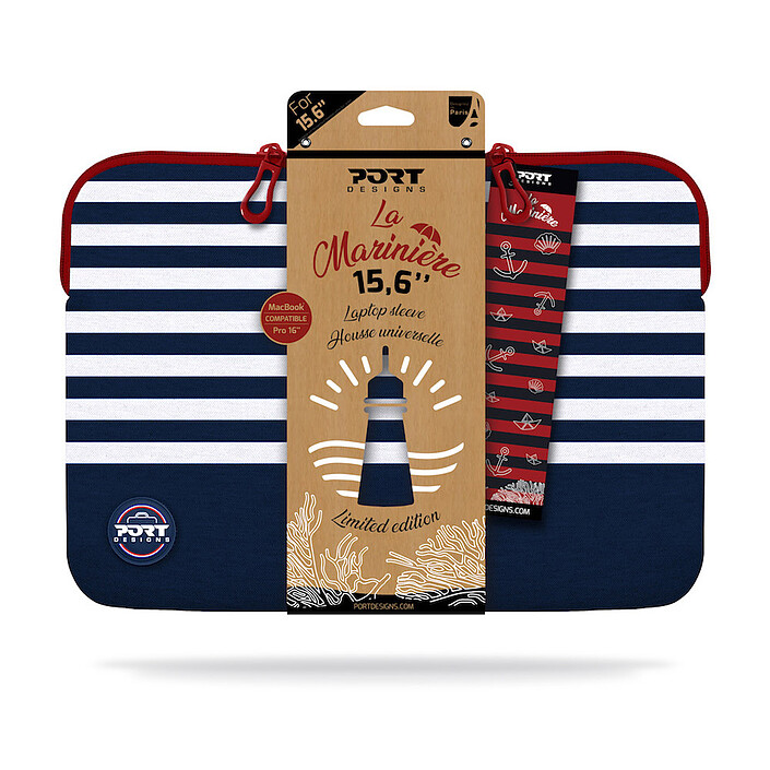 PORT Designs La Marinière 15.6" (blanc/bleu) pas cher