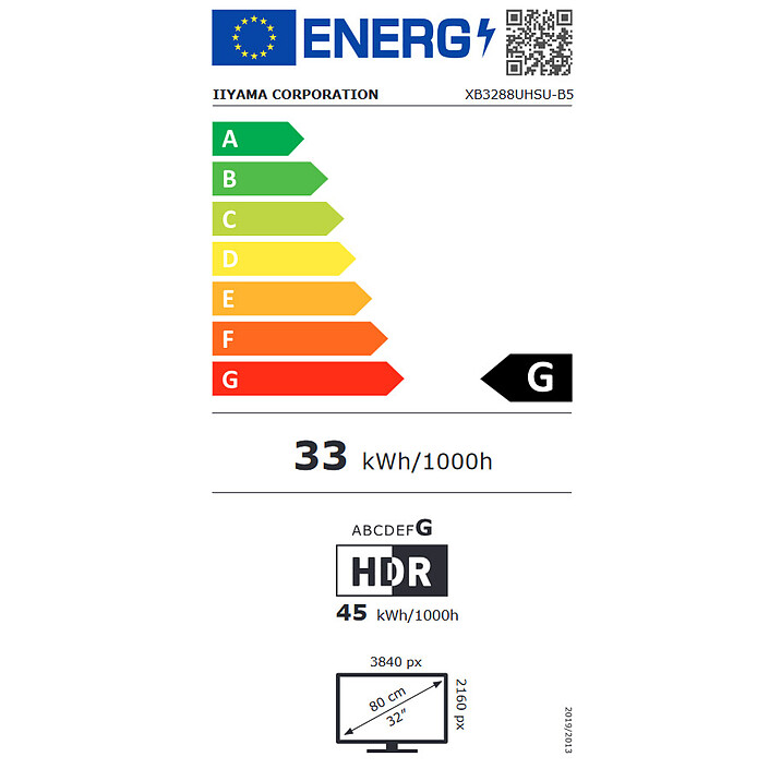 iiyama 31.5" - ProLite XB3288UHSU-B5 pas cher